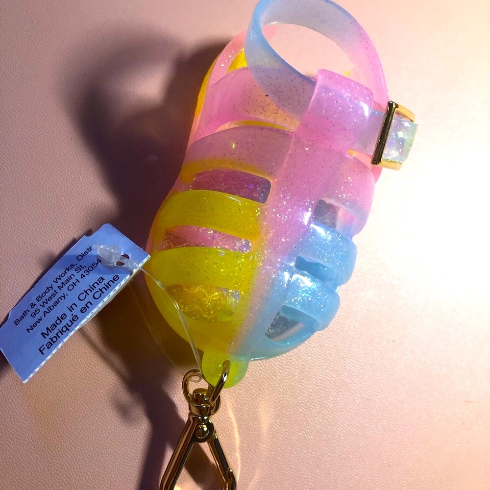Bath & Body Works Glittery Pastel Keychain Holder
